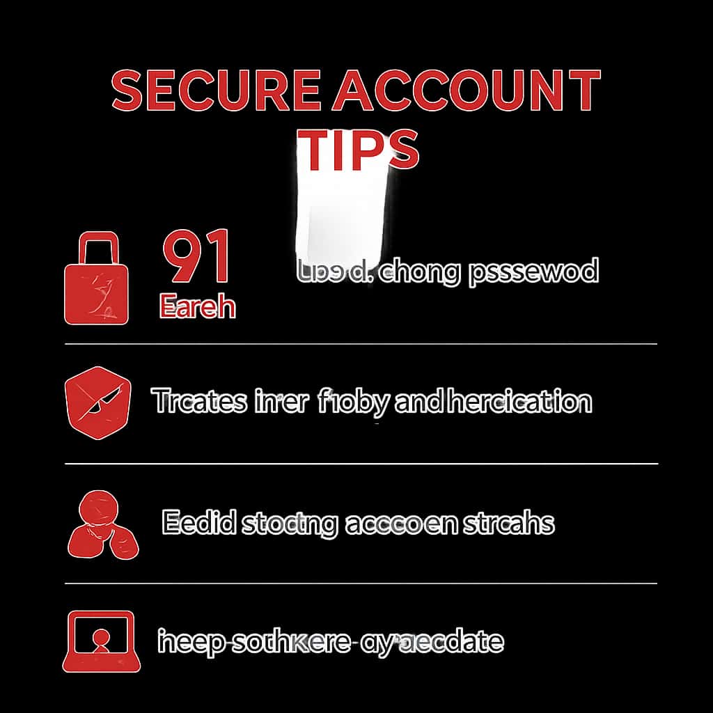 An educational diagram on account security for 91 Games.